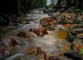 keindahan aliran air sungai di Air Terjun Batu Janggot