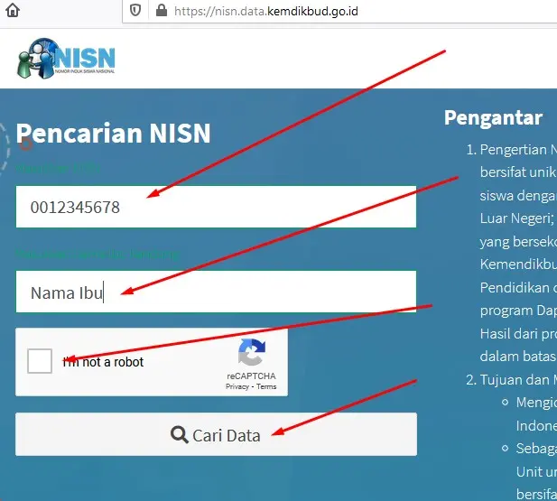 Cek Nisn Siswa